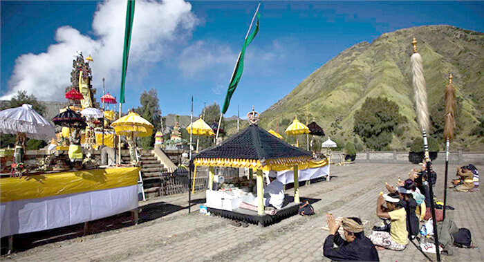 The Yadnya Kasada Ceremony Time in Mount Bromo