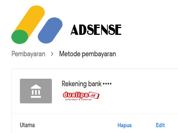 Cara Verifikasi Rekening Bank Pembayaran AdSense