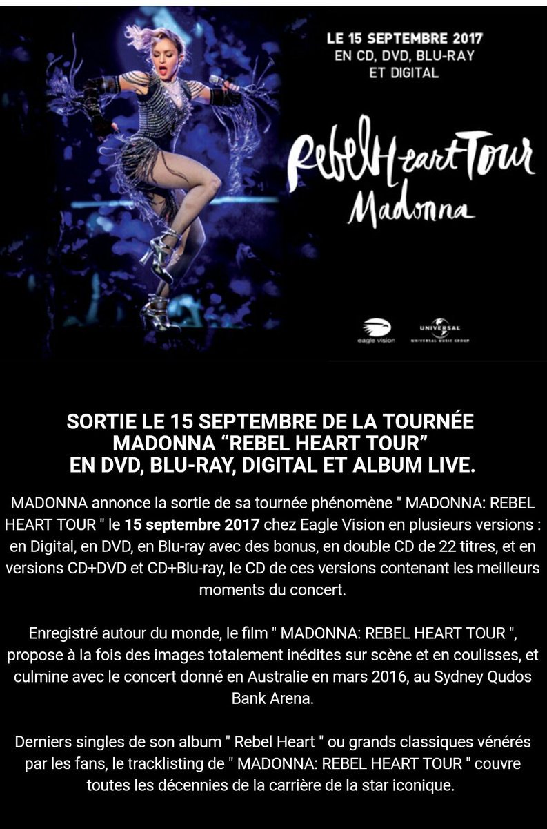 Rebel Heart Tour - CD –
