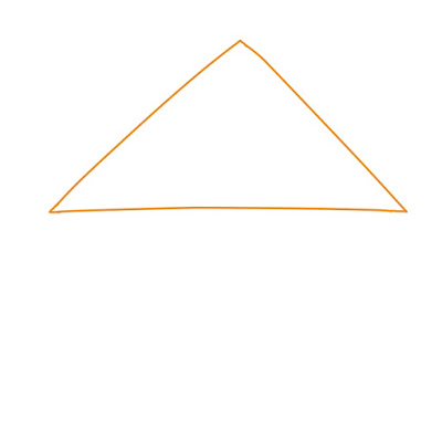 アイコン 「自宅」 (作: 塚原 美樹) ～ 三角屋根を描く
