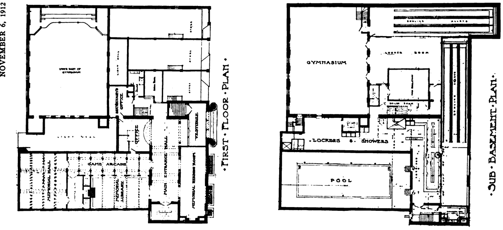 cambridge ymca floor diagrams