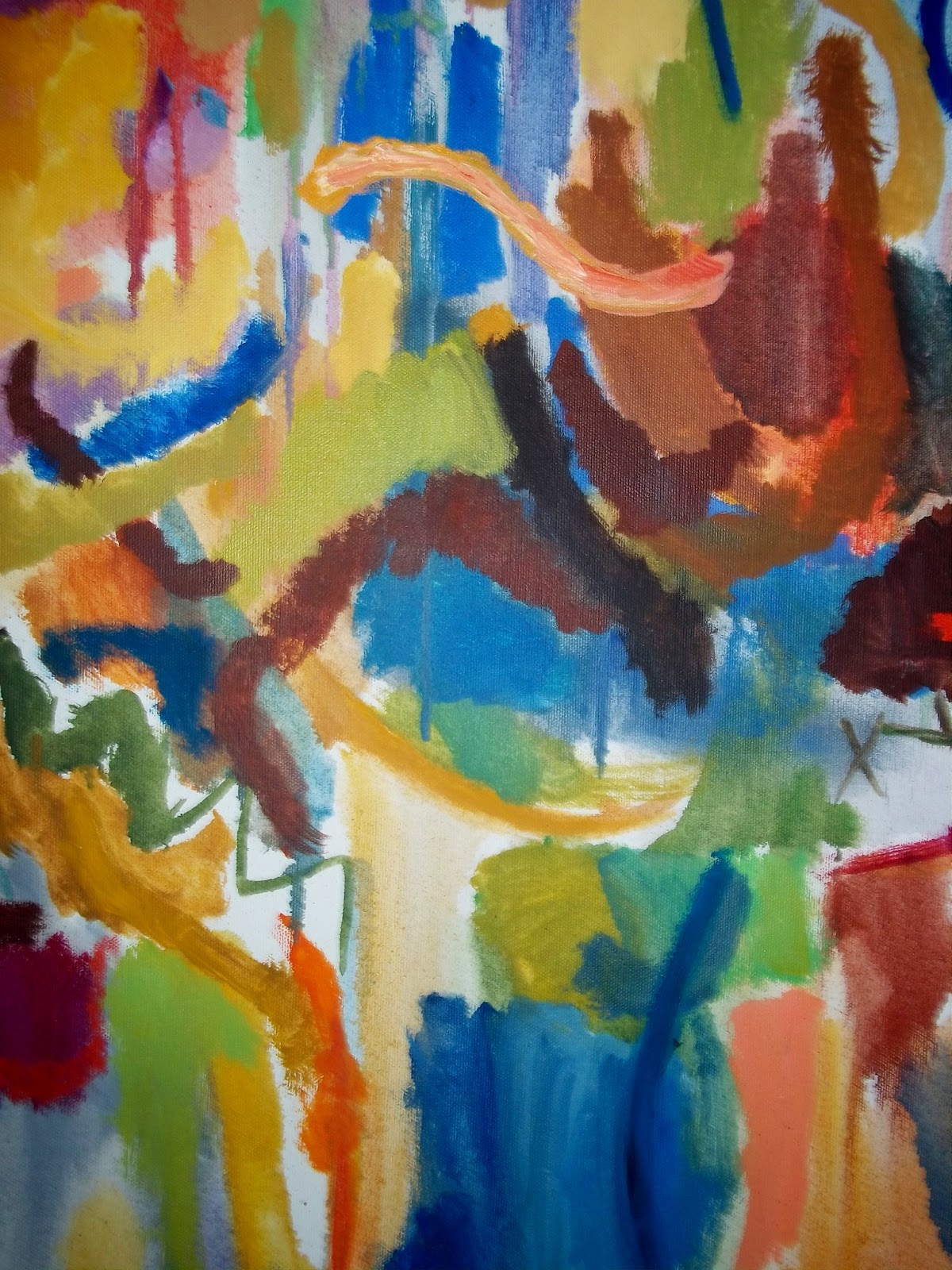 modern20 Vintage 1960's Abstract Expressionist New York School Painting