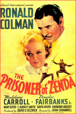 poster de cine antiguo el prisionero de Zenda