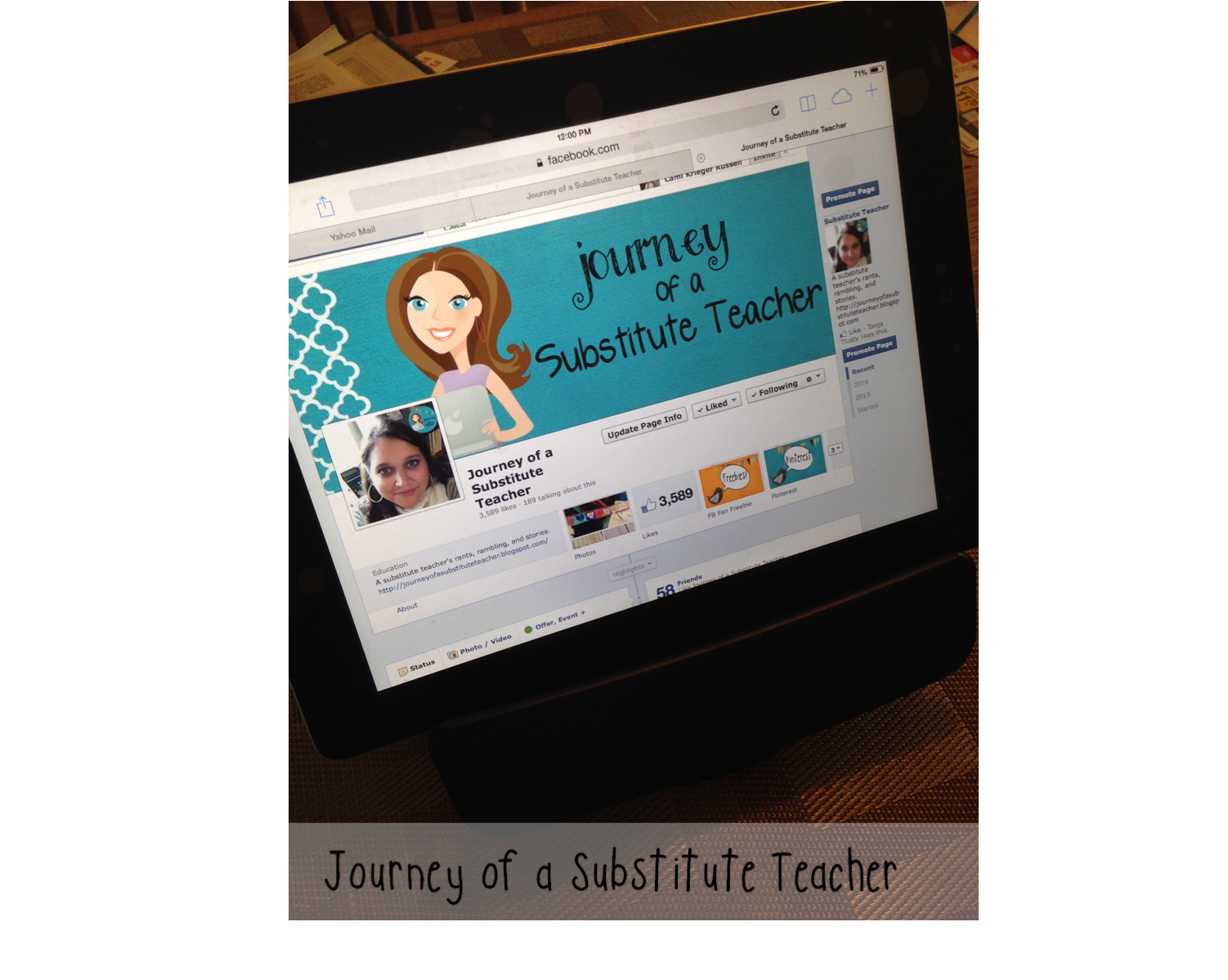 Ipad Stand Journey of a Substitute Teacher