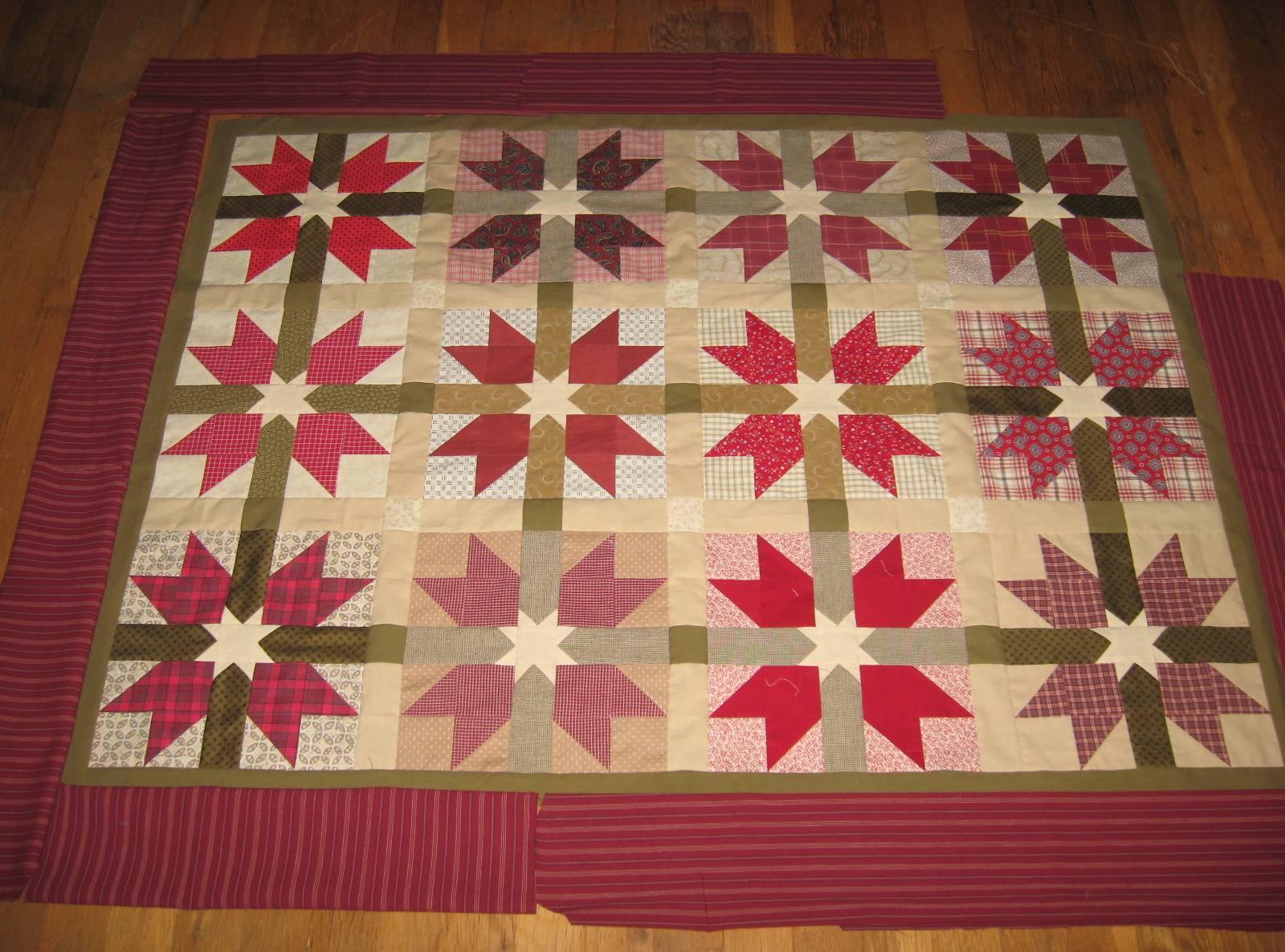 joy for grace A Little Bonus Quilt from Leftover Blocks