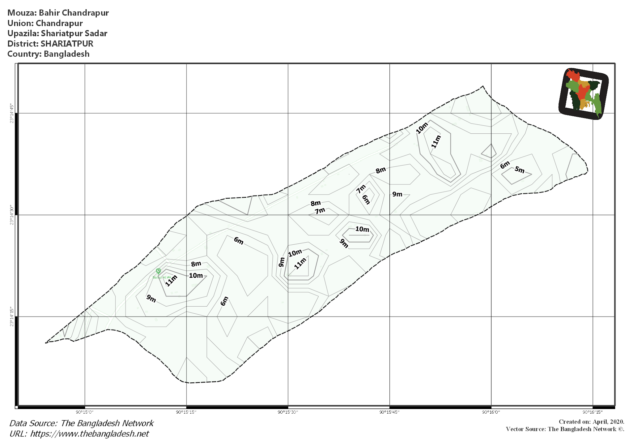 Map of Bahir Chandrapur Mouza of Shariatpur Sadar Upazila, SHARIATPUR Map of Bahir Chandrapur Mouza of Shariatpur Sadar Upazila, SHARIATPUR, Bangladesh.