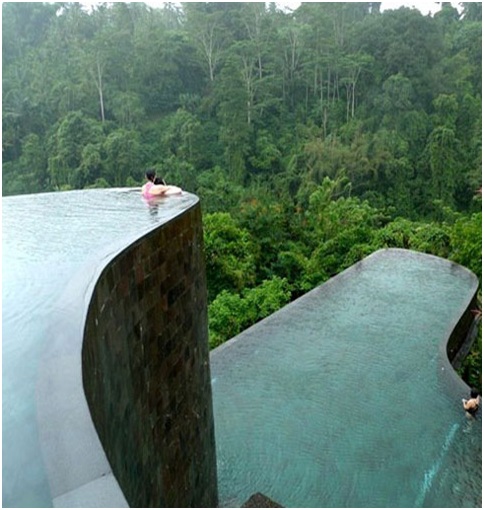 Awesome swimming pool in contact with nature