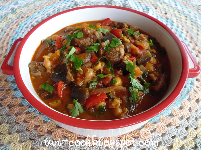 The Way I Cook Lamb & Aubergine Stew with Chickpeas