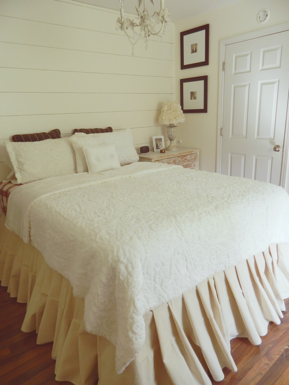 Things made with our Hands No Sew Canvas Drop Cloth bedskirt