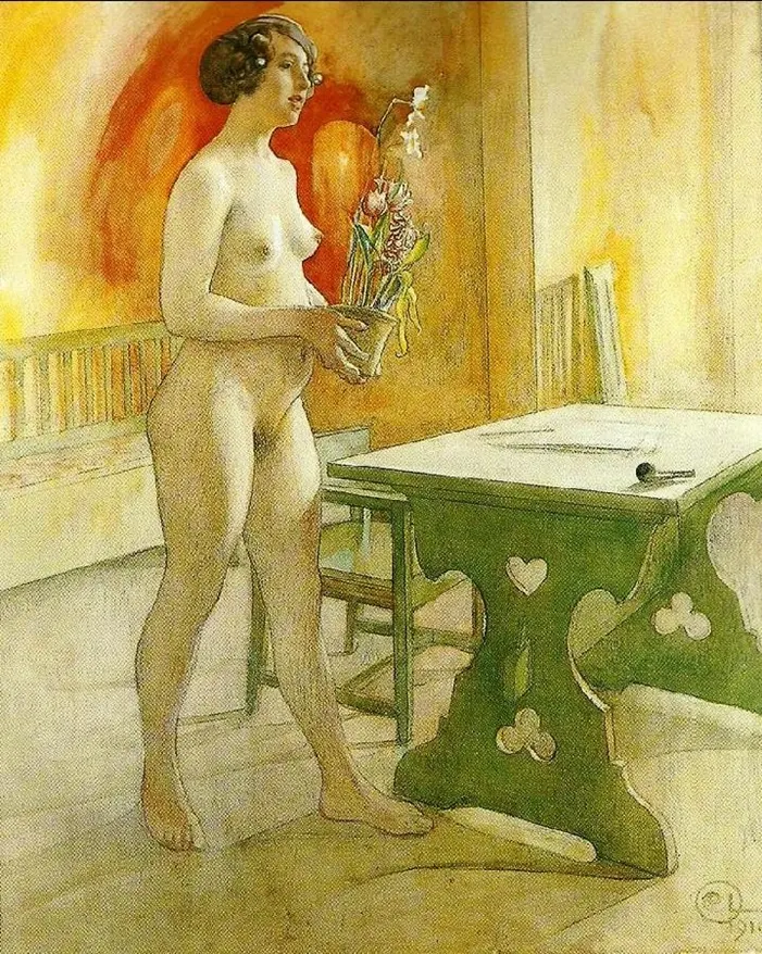 Carl Larsson 1853-1919 | Swedish Realist painter | The Arts and Crafts Movement