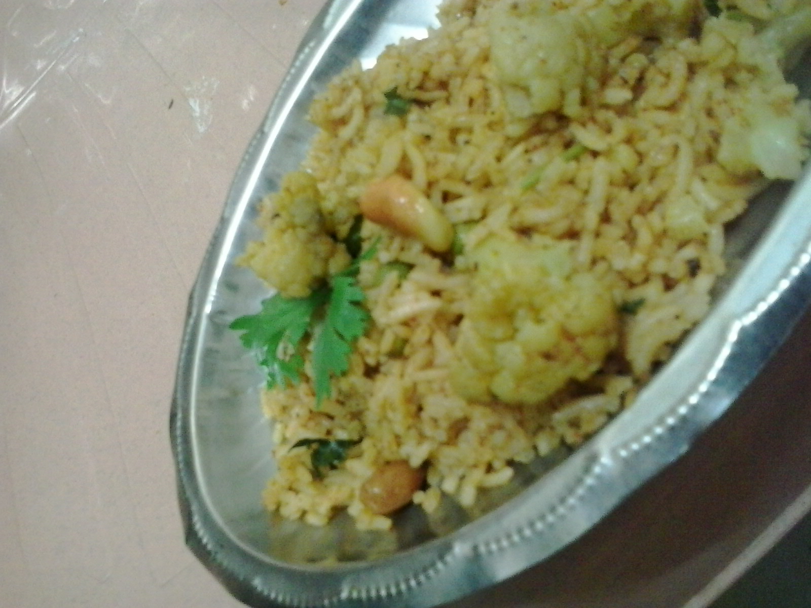 Cauliflower rice flower bhat marathi stylegobhi pulao recipe Annapurna