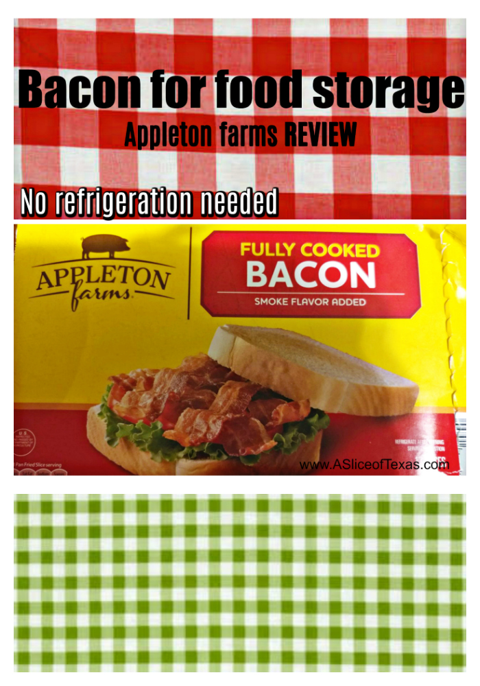 A Slice of Texas blog NONREFRIGERATED BACON FOR FOOD STORAGE
