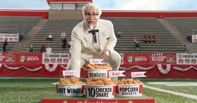 More KFC Commercials DEAL: KFC $10 Chicken Share (6 Pieces of Chicken, 9 Tenders, 12 Hot Wings, Popcorn Nuggets) by will · Published November 2, · Updated January 10, KFC have introduced the $10 Chicken Share, featuring your choice of the following for just $10!