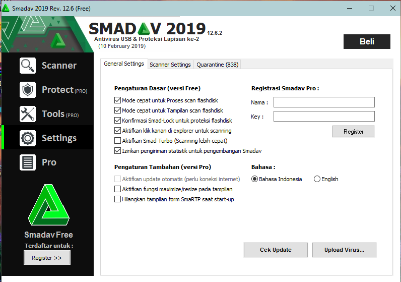 Black List Key Smadav Pro