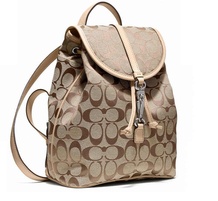 Branded And Beautiful: Coach Classic Small Backpack In Signature Fabric