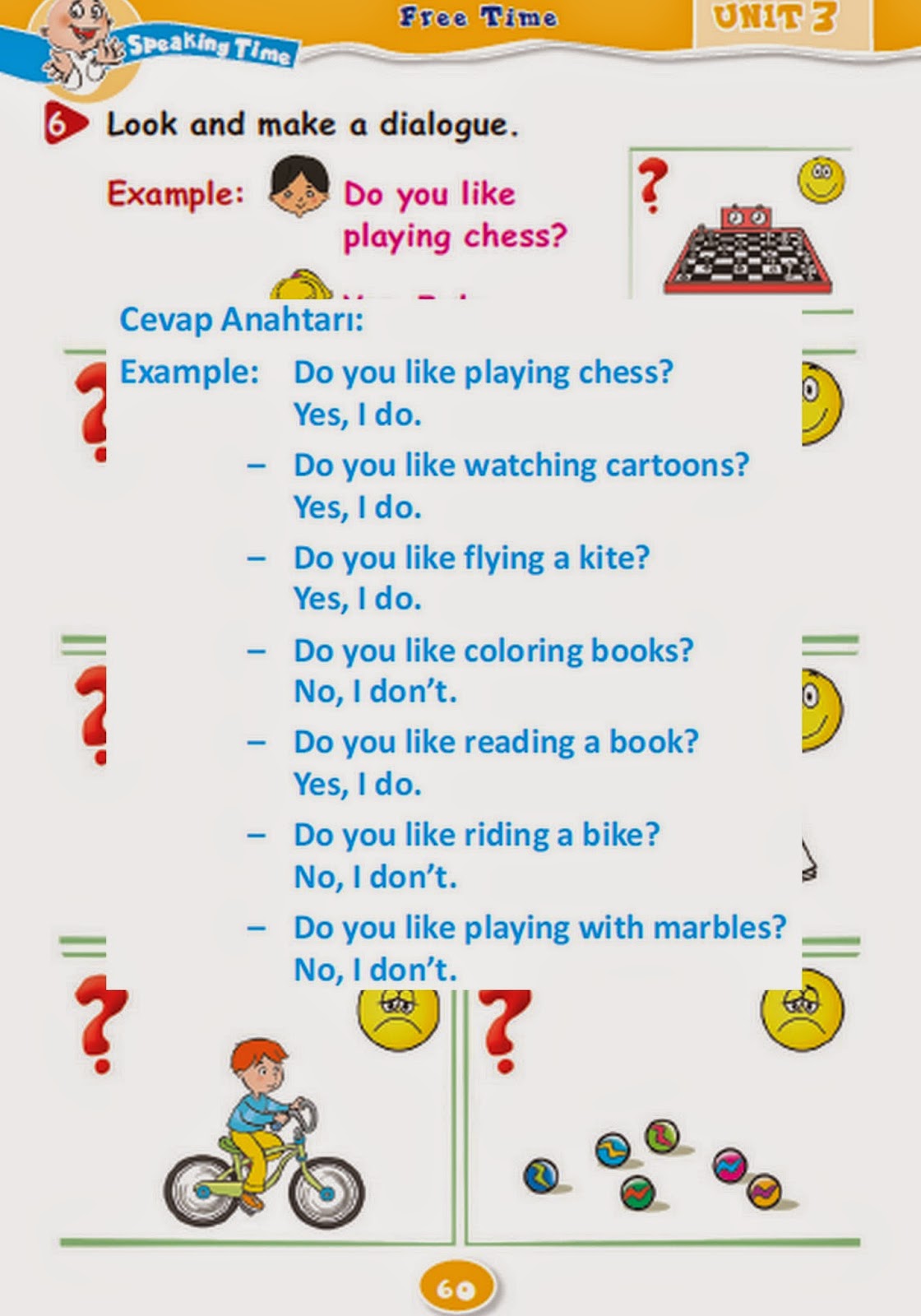 4. Sinif İngilizce Acilim Yayinlari Ders Kitabi Cevaplari Sayfa 60