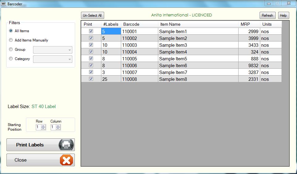 Barcode Printing In Tally – How To Create Barcode in tally ERP 9 #Tally ...