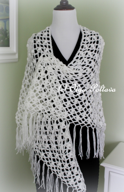 Lacy Crochet: Lace Puffs Crochet Prayer Shawl