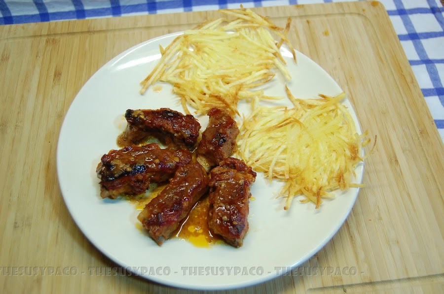 Costillitas con salsa barbacoa casera