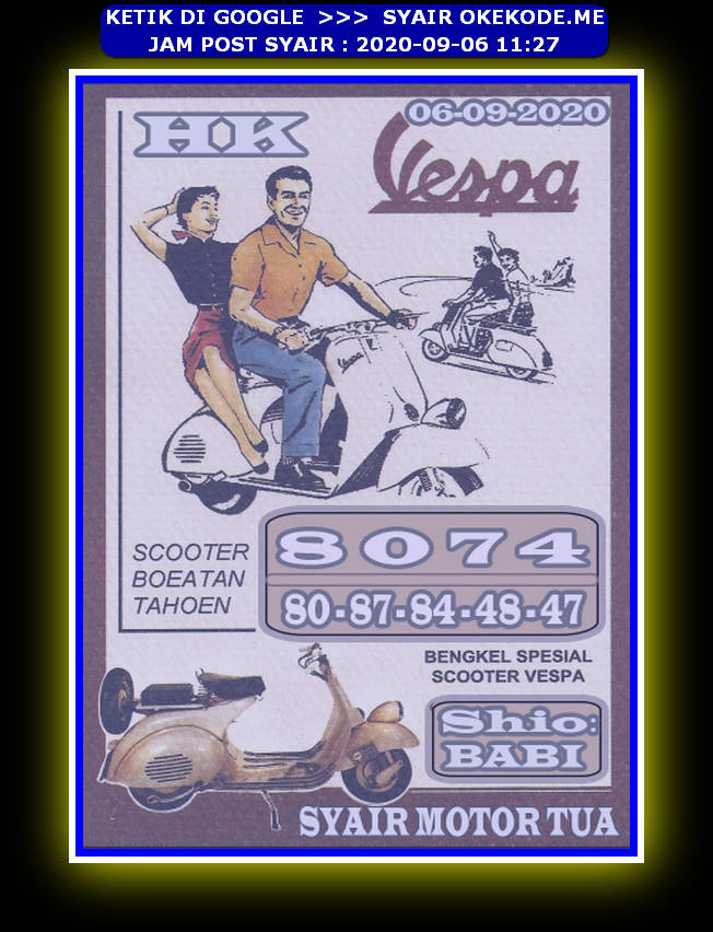 Syair hk 6 September 2020 KODE SYAIR SGP SYAIR HK SYAIR