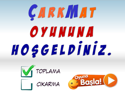 Carkmat Carki Cevir Islem Yap Matematik Oyunu Online Kanal Matematik