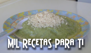  Crema de brócoli y Pollo para bebes 