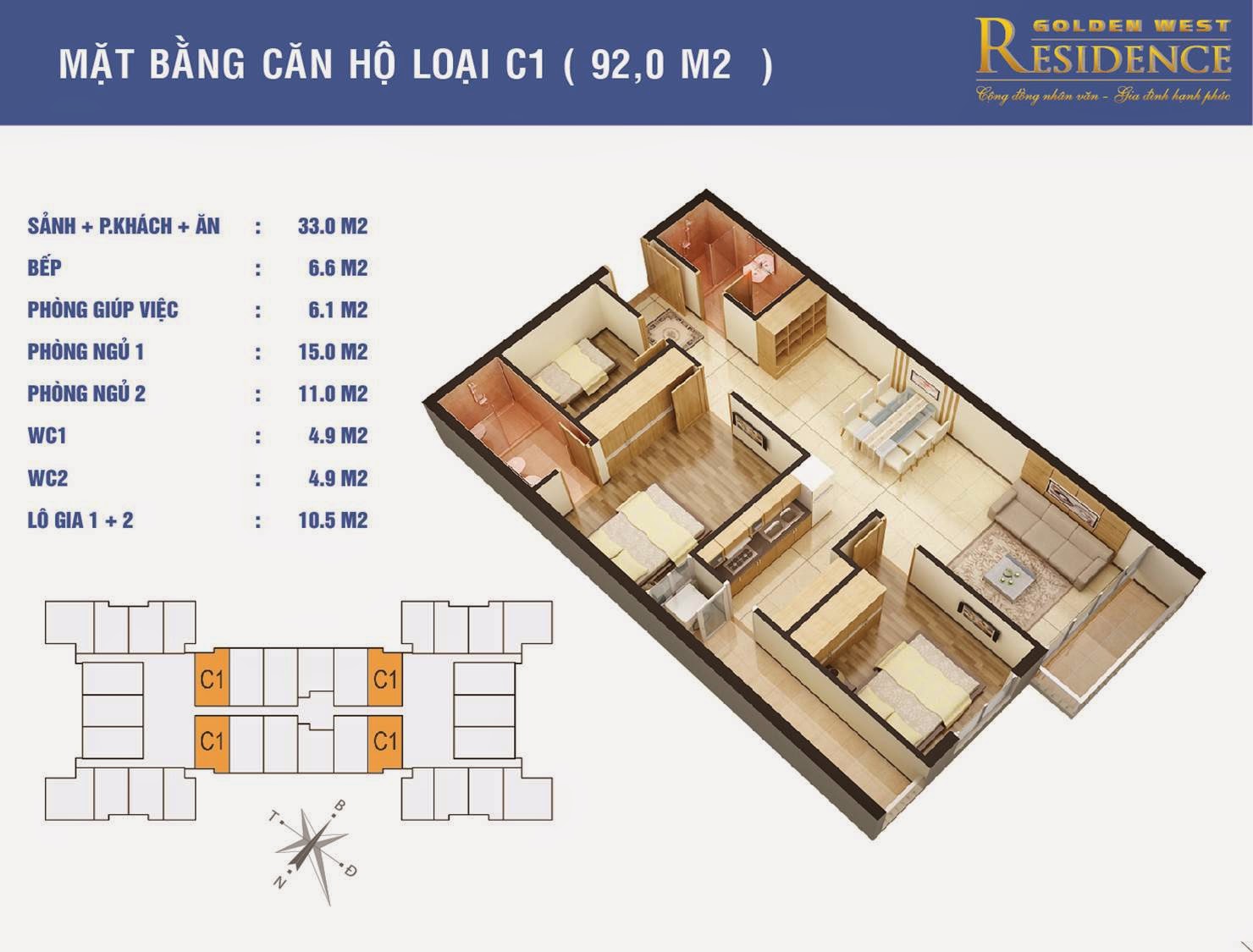 Căn Hộ Chung Cư Golden West Lê Văn Thiêm