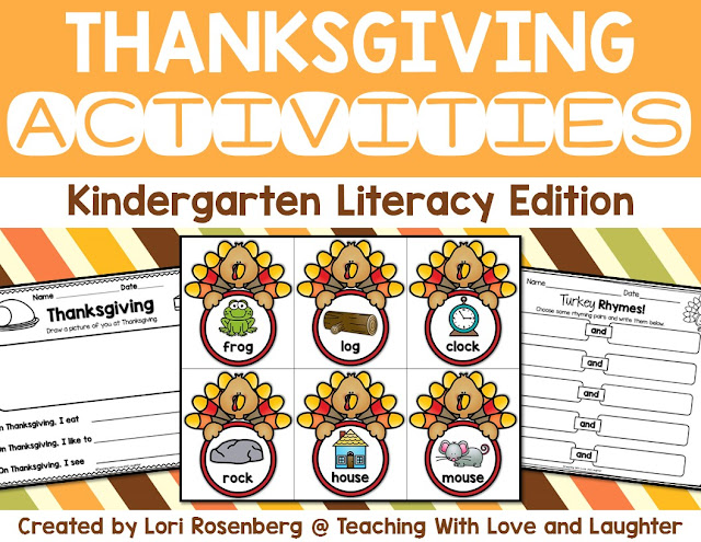 Teaching With Love and Laughter: Thanksgiving Literacy Center Activities
