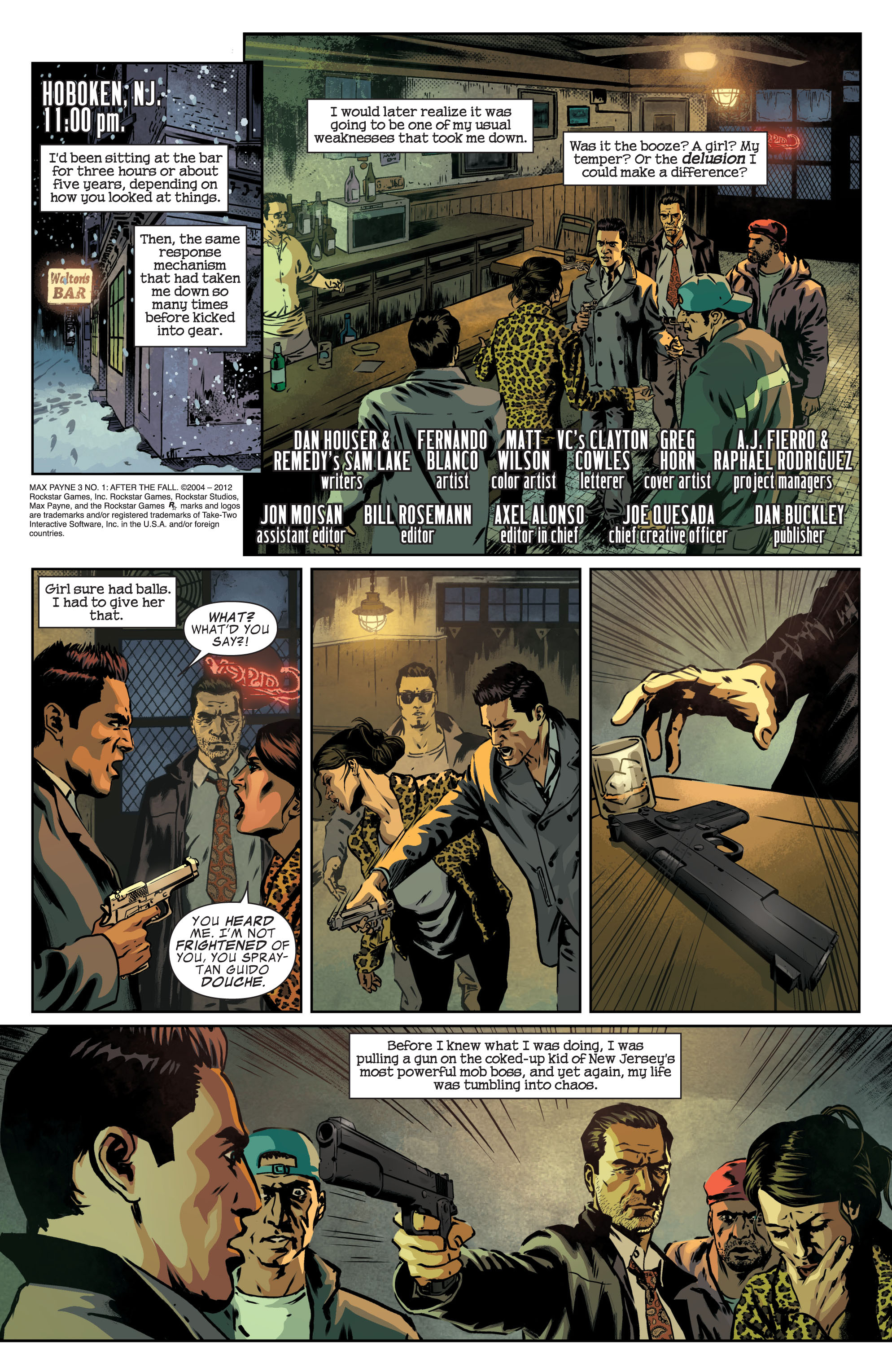 Max Payne 3 Issue 1 | Read Max Payne 3 Issue 1 comic online in high  quality. Read Full Comic online for free - Read comics online in high  quality .| One million comics .Com