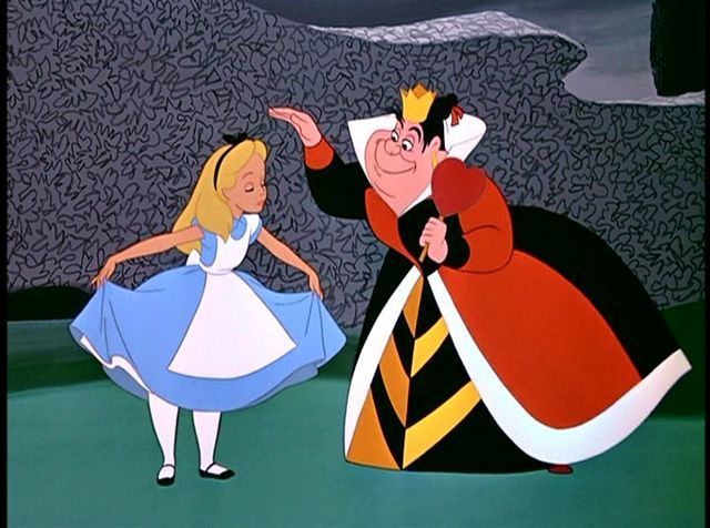 Alice and Queen Alice in Wonderland 1951 animatedfilmreviews.filminspector.com