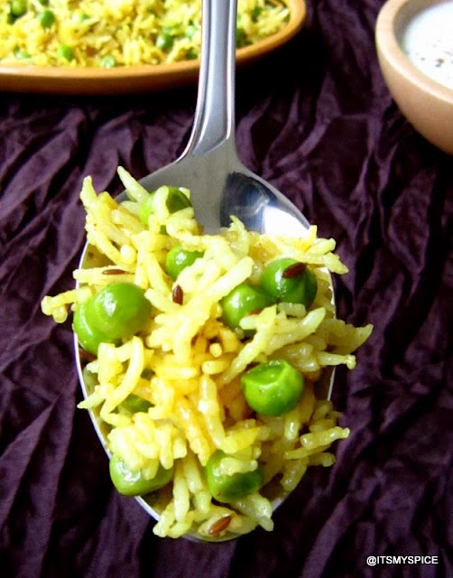  a simple and quick meal with peas and rice