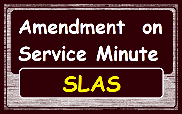 Amendment  on Service Minute - SLAS 