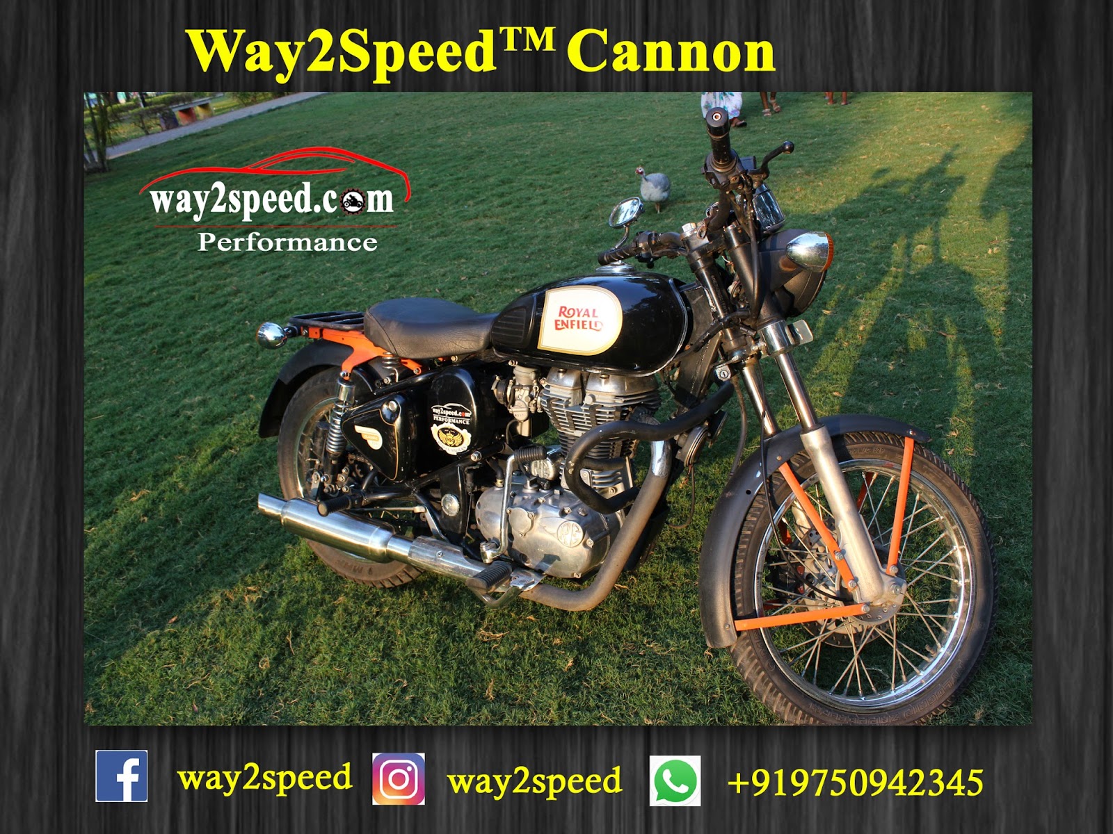 Royal Enfield Free Flow Silencer "way2speed Cannon" Royal Enfield