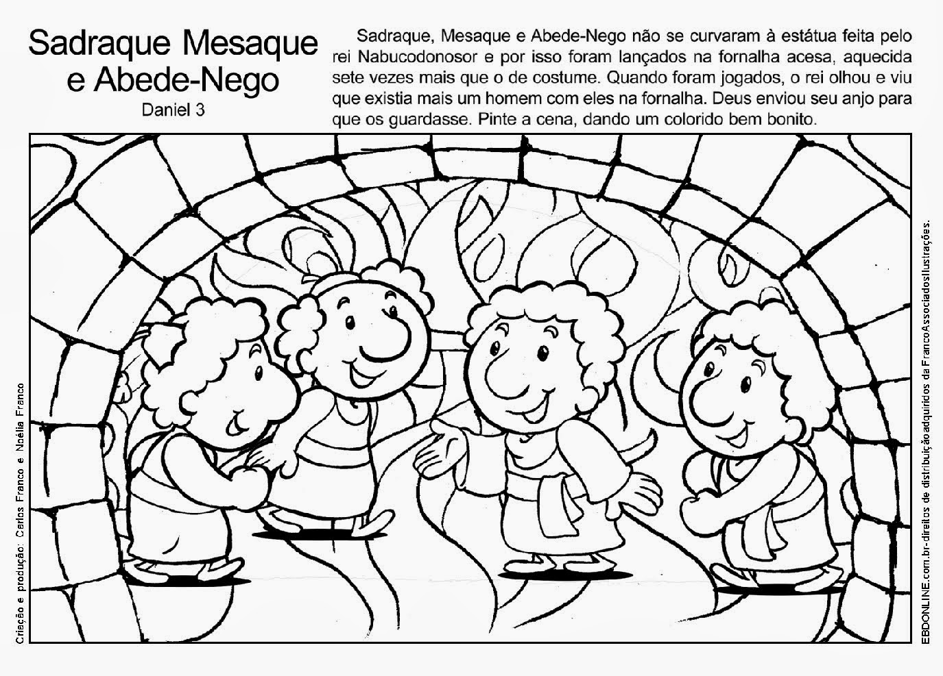 radshack meshack and abednego coloring pages - photo #19