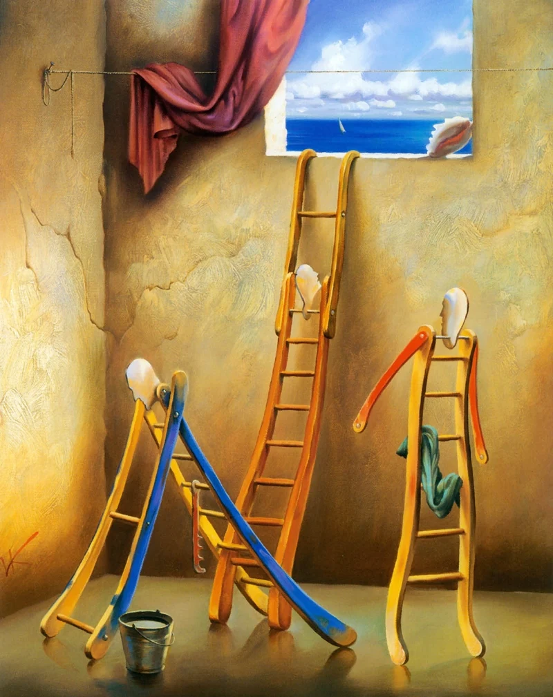 Vladimir Kush 1965 | Russian Surrealist painter | The Metaphorical Realism