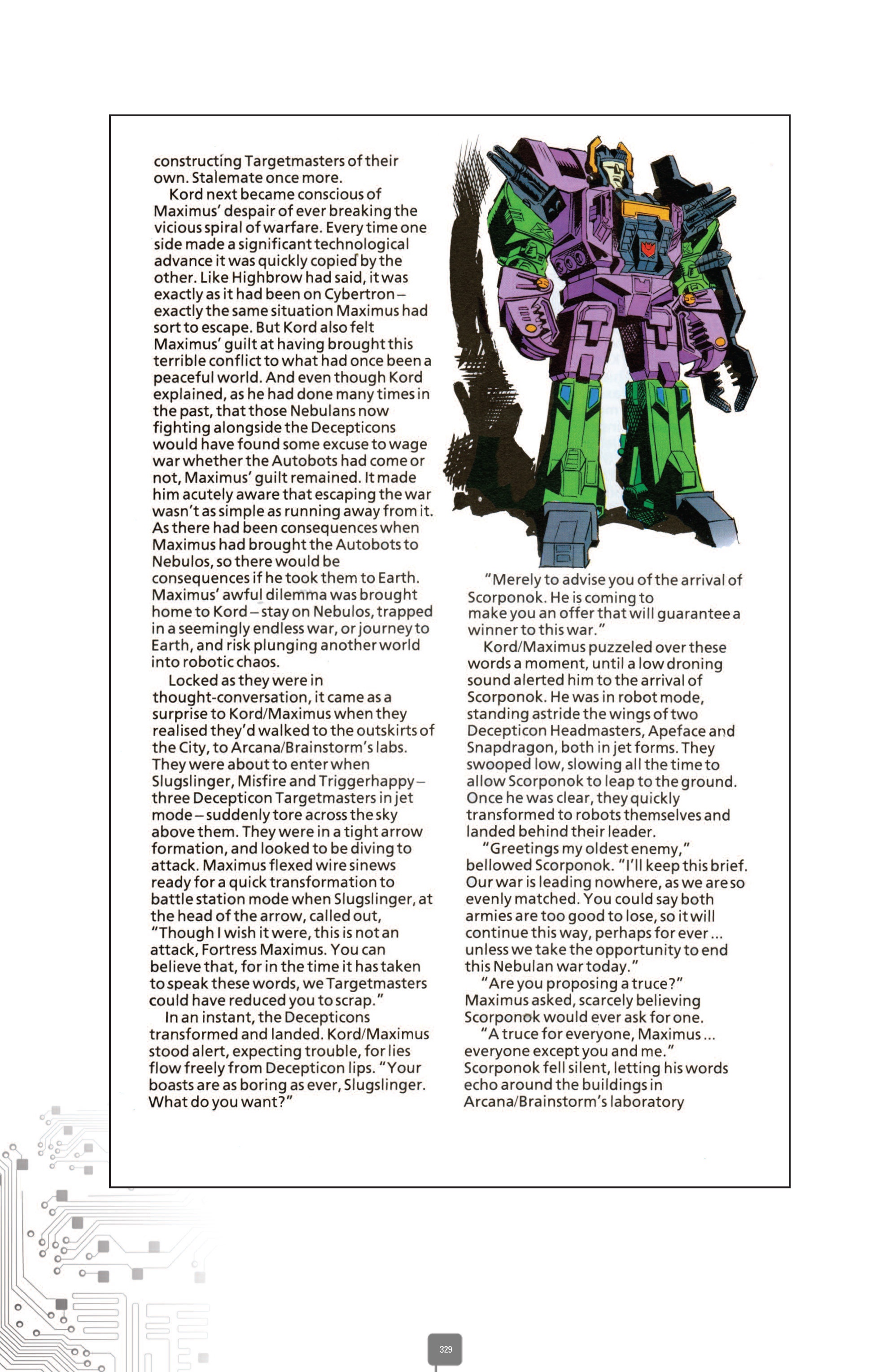 Read online The Transformers Classics UK comic -  Issue # TPB 4 - 329