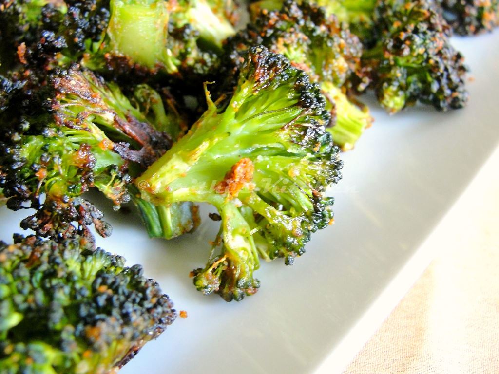 Krithi's Kitchen Spicy Oven Roasted Broccoli Indian Broccoli Recipes