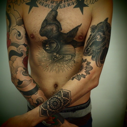 Melhor tatuagem no peito projeto e ideia para os homens