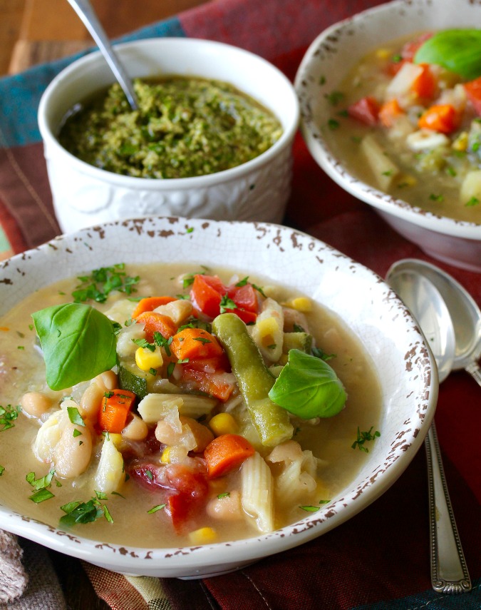 Provençal Vegetable Soup with Pistou (Soupe au Pistou) Karen's