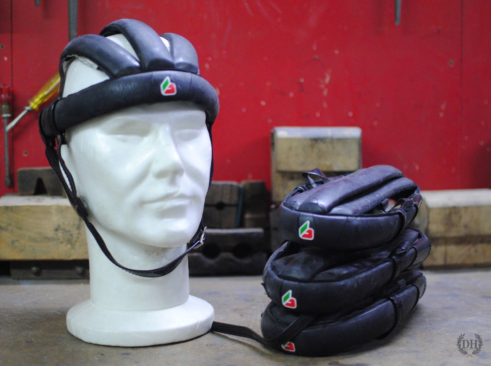 Ancien casque à boudin dit Danois taille 57 Vintage Vélo