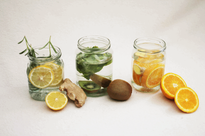 fruit infused water vegan
