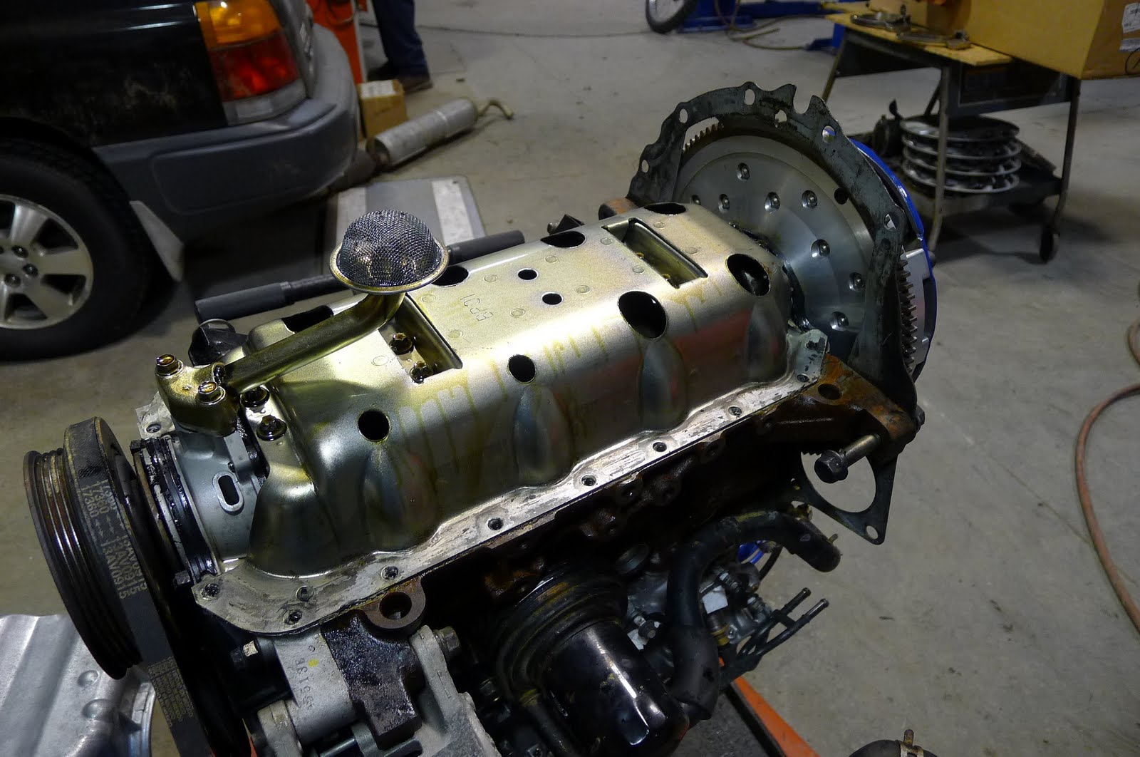 New England Zen Oil pan swap the Miata budget racer