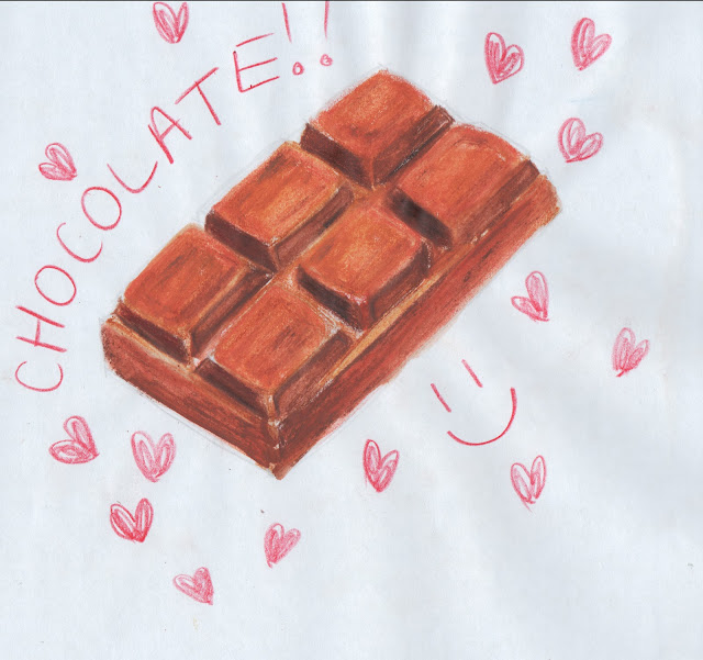 Как рисовать шоколадку
