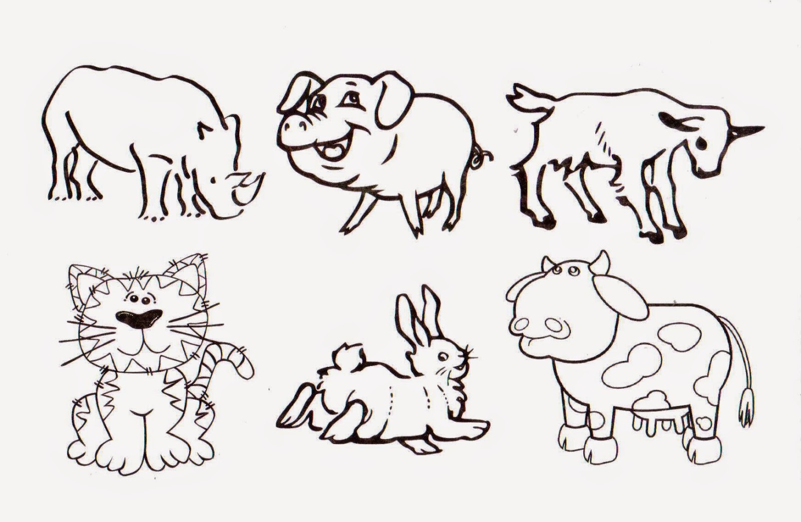 gambar mewarnai hewan hitam putih kuda