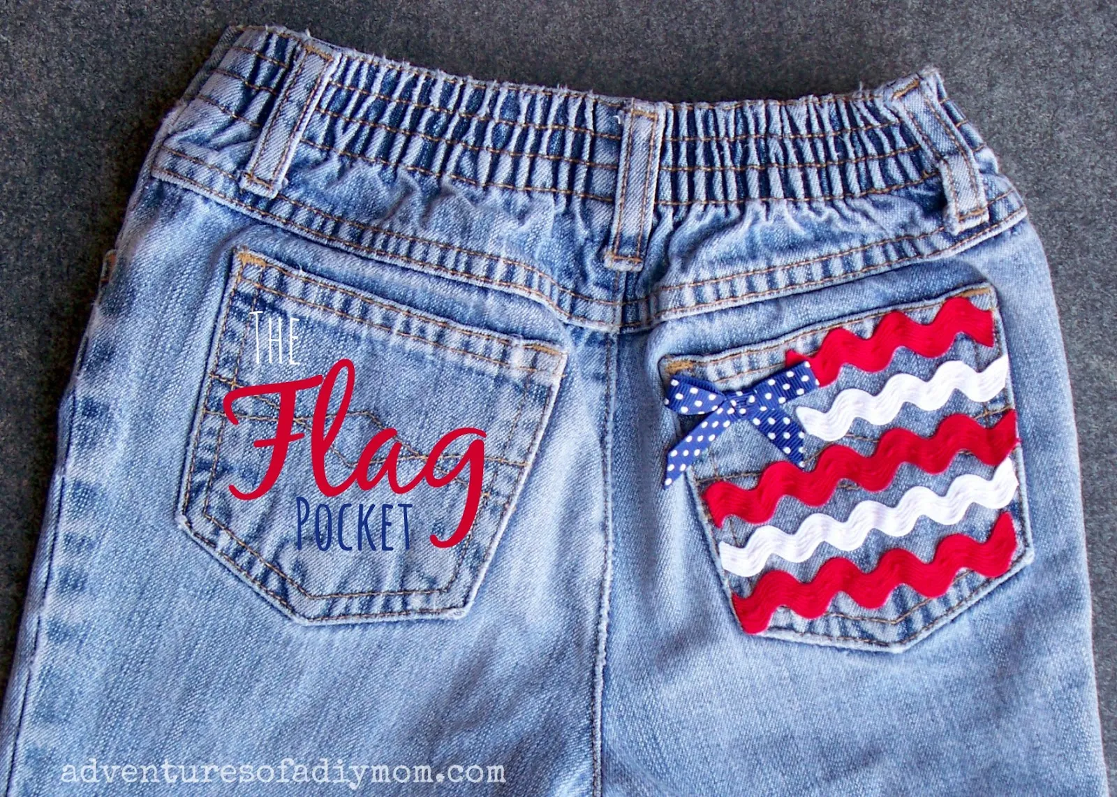 Flag Pocket Jean Shorts