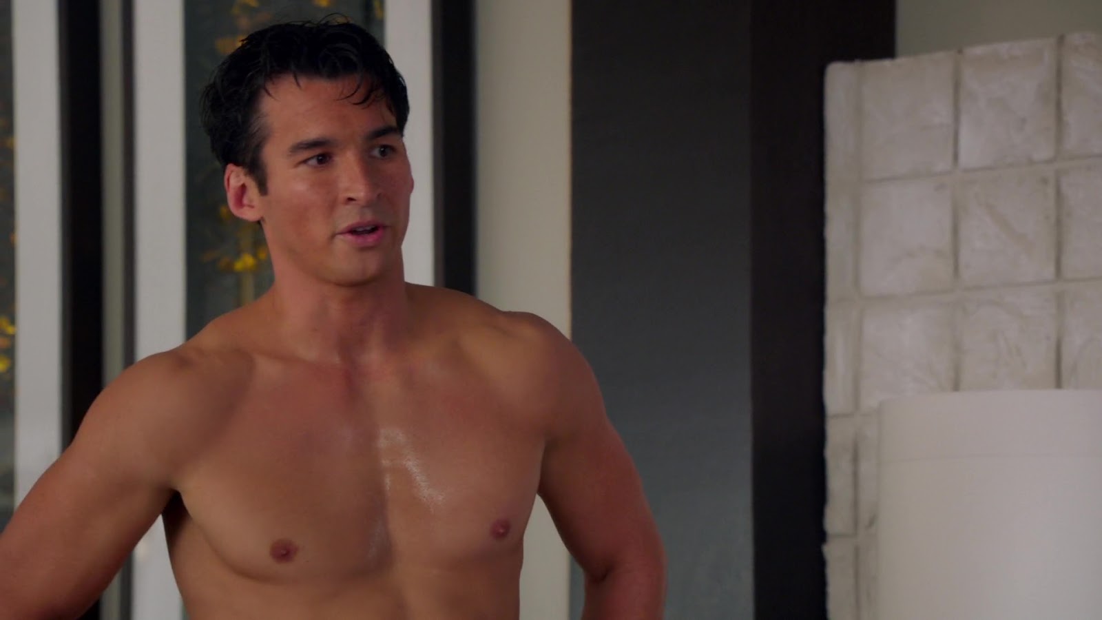 Jay Hayden shirtless in The Catch 2-04 "The Family Way" .