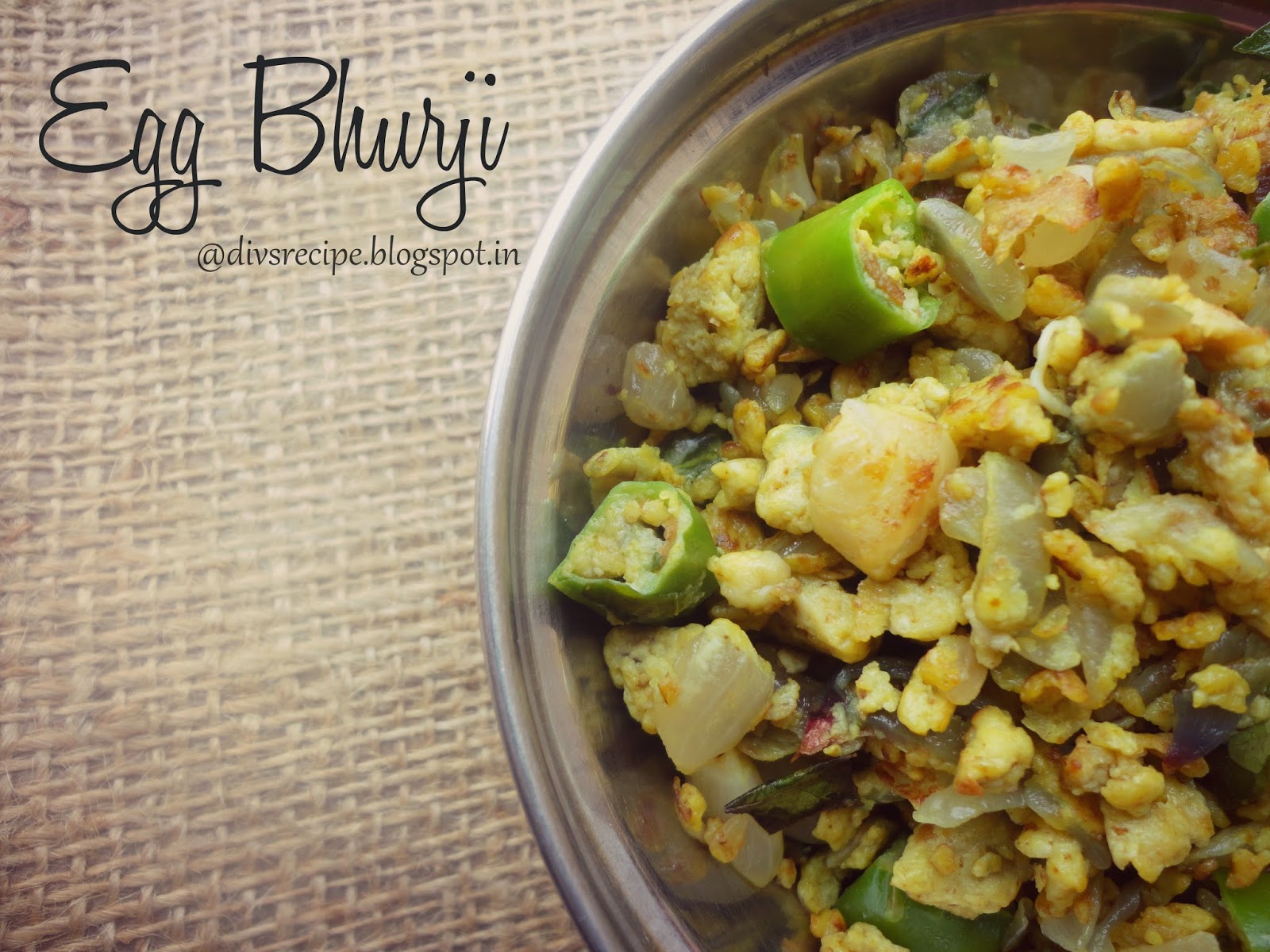 Egg Bhurji / Scrambled eggs South Indian style