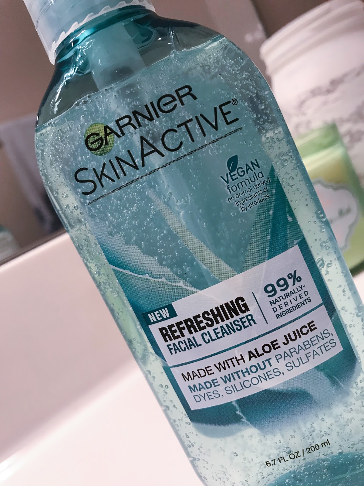 Garnier skinactive face wash shop with aloe juice