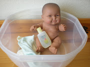 To get our bath started, we gathered a big bowl for a tub, some soft baby .