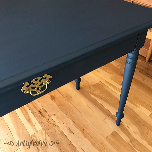Update A Desk With Bunker Hill Blue, Bunker Hill Blue Furniture